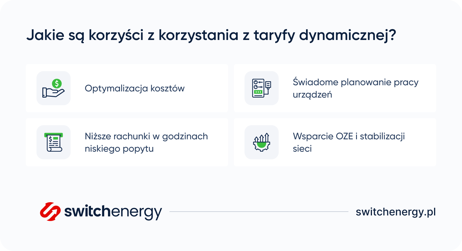 Jakie są korzyści z korzystania z taryfy dynamicznej?